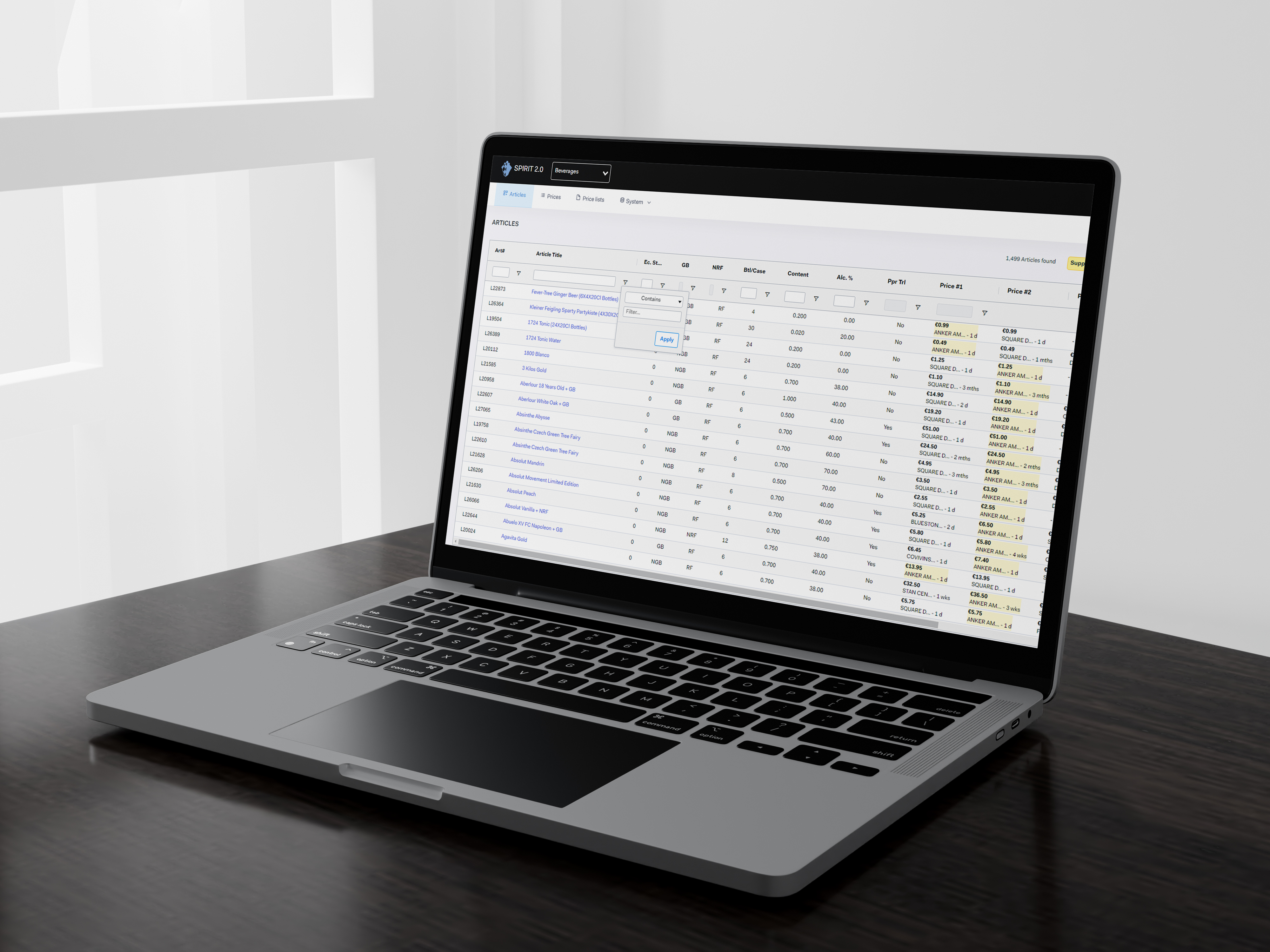 Pricing Dashboard